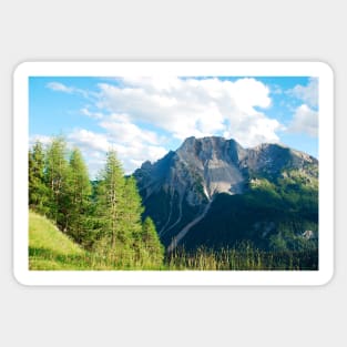 Scenery on Sella di Rioda Sticker